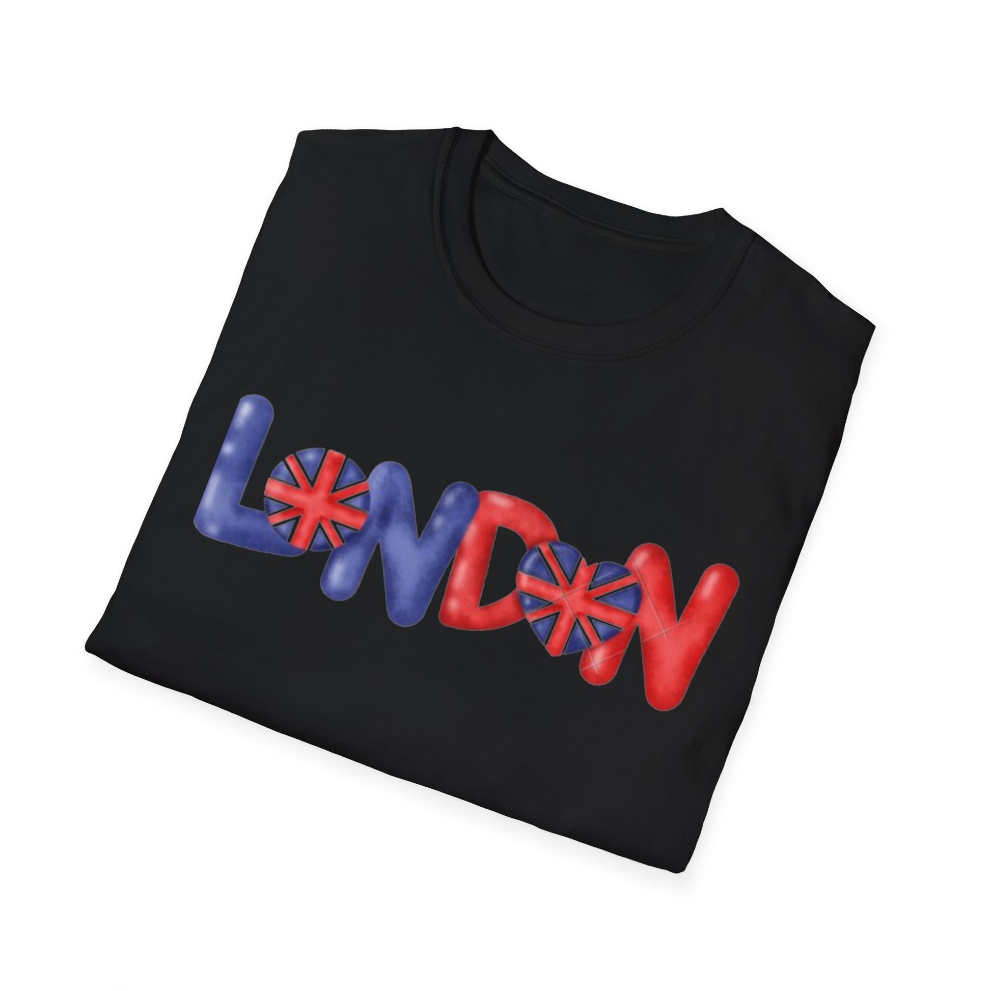 London Graphic Unisex T-shirt, England Souvenir Tee, UK Travel Shirt, British Flag Top, Red Telephone Booth Tee, London Gift