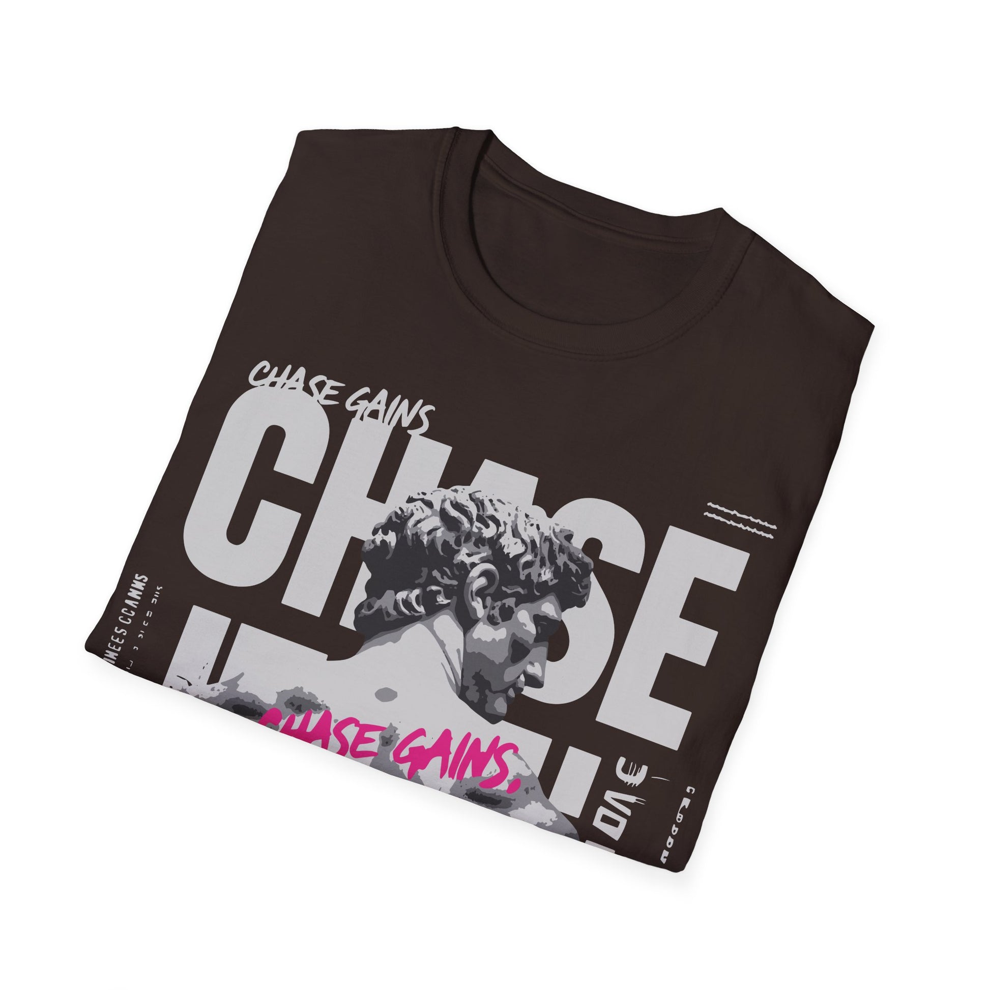 Chase Gains Unisex Softstyle T-Shirt - Motivational Gym Wear, Fitness Apparel, Inspirational Gift, Workout Tee, Active Lifestyle Shirt