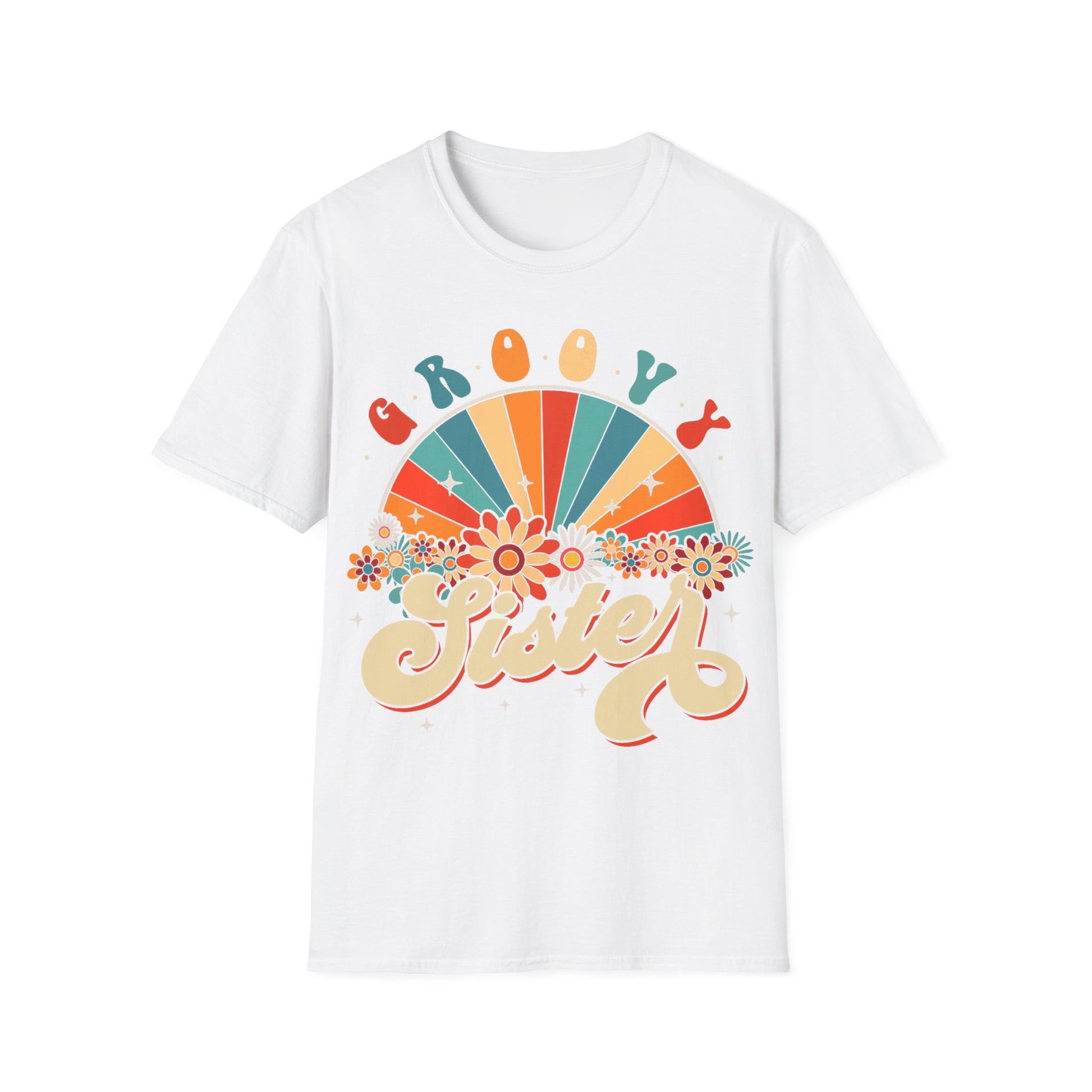 Groovy Sister T-Shirt, Vintage Graphic Tee, Gifts for Sisters, Retro Style Apparel, Casual Wear, Summer Outfits, Birthday Gift