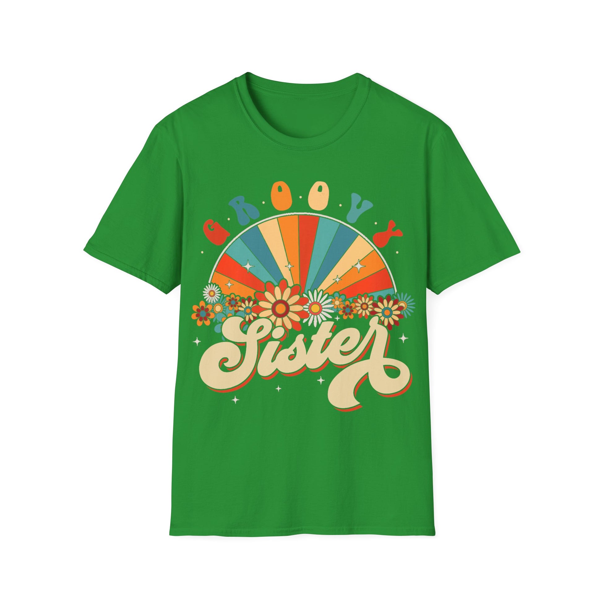 Groovy Sister T-Shirt, Vintage Graphic Tee, Gifts for Sisters, Retro Style Apparel, Casual Wear, Summer Outfits, Birthday Gift
