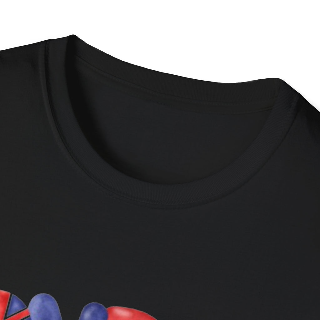 London Graphic Unisex T-shirt, England Souvenir Tee, UK Travel Shirt, British Flag Top, Red Telephone Booth Tee, London Gift