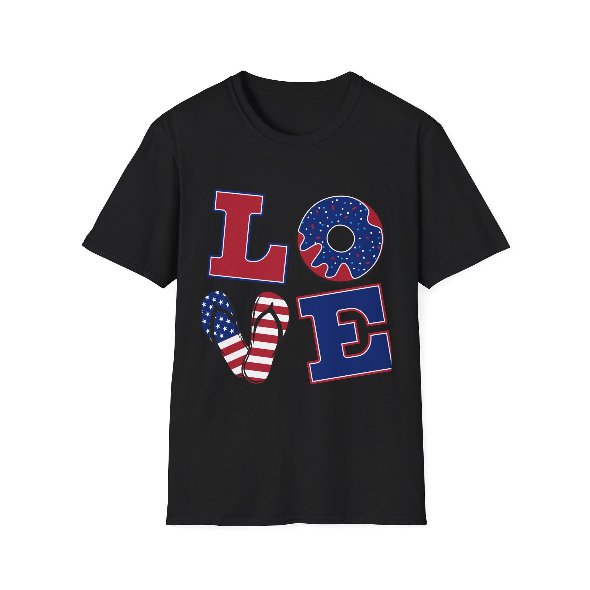 Love Text America Tshirt, USA Graphic Tee, Patriotic Tee, American Pride Shirt, Fourth of July Shirt, Memorial Day Shirt