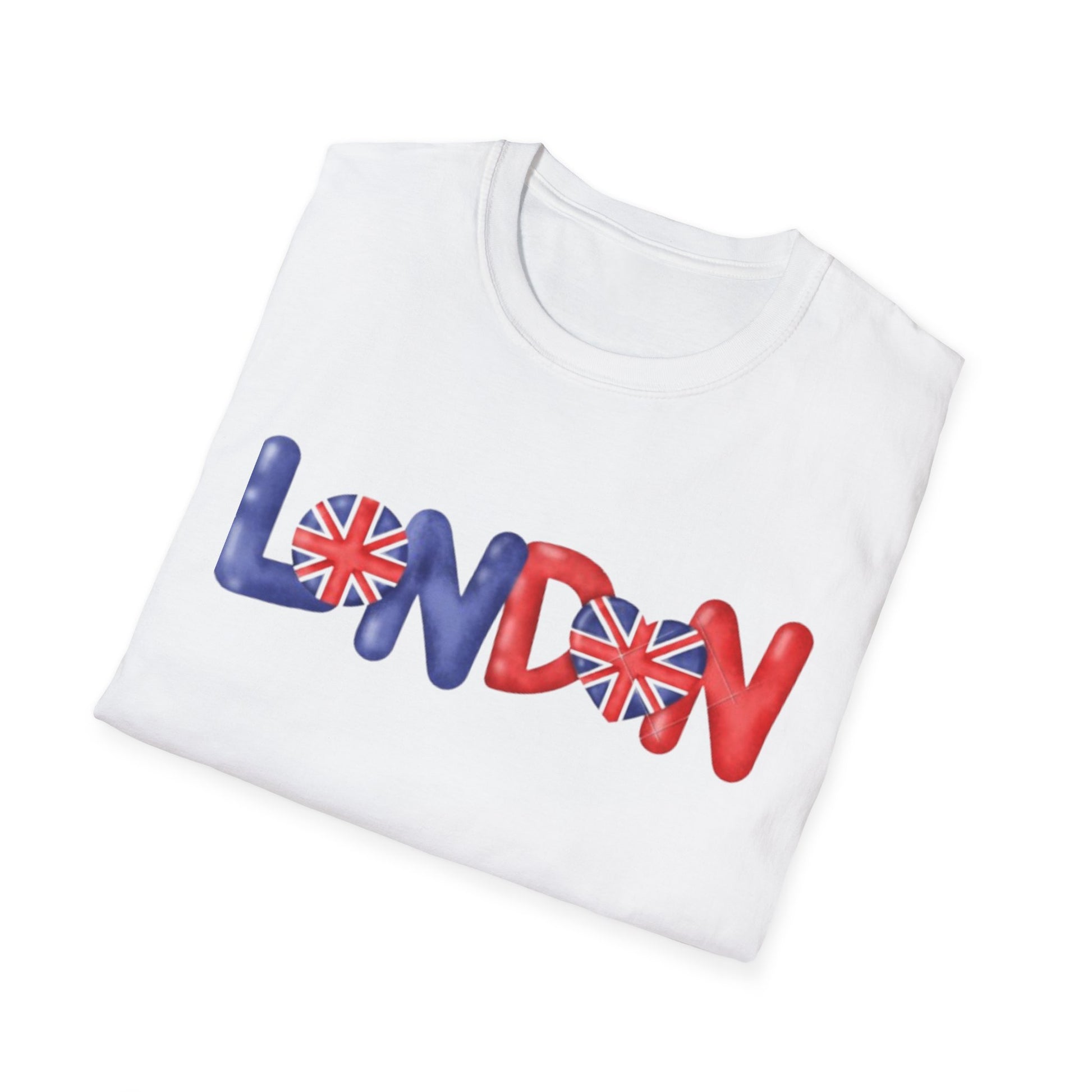 London Graphic Unisex T-shirt, England Souvenir Tee, UK Travel Shirt, British Flag Top, Red Telephone Booth Tee, London Gift