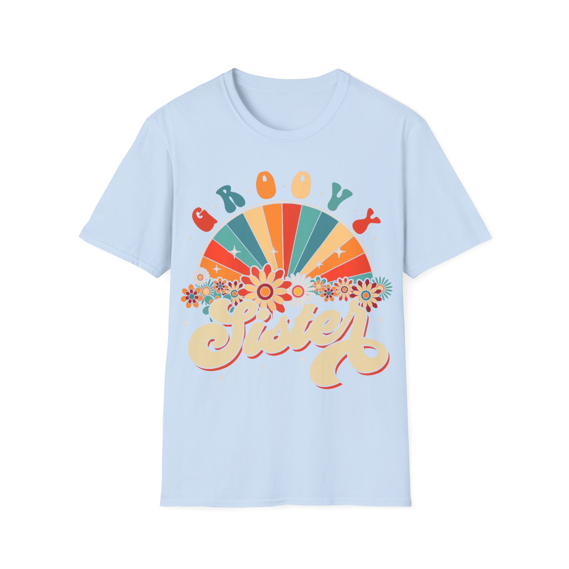 Groovy Sister T-Shirt, Vintage Graphic Tee, Gifts for Sisters, Retro Style Apparel, Casual Wear, Summer Outfits, Birthday Gift