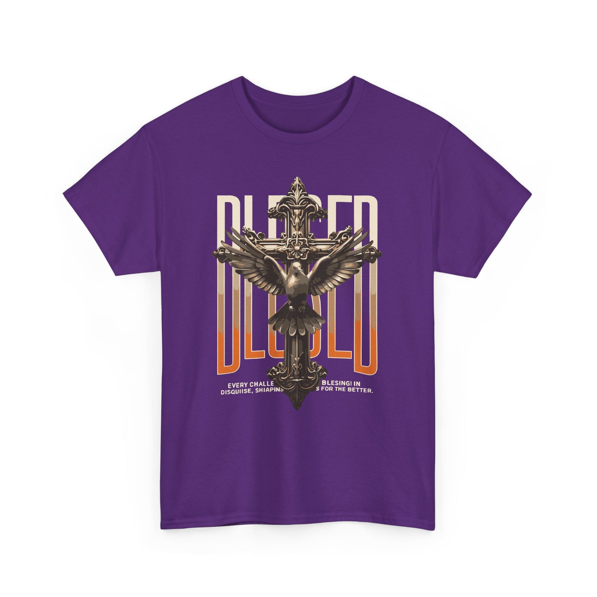 Unisex Blessed Heavy Cotton Tee, Graphic T-Shirt, Casual Wear, Vintage Style, Gift for Her, Music Festival Outfit