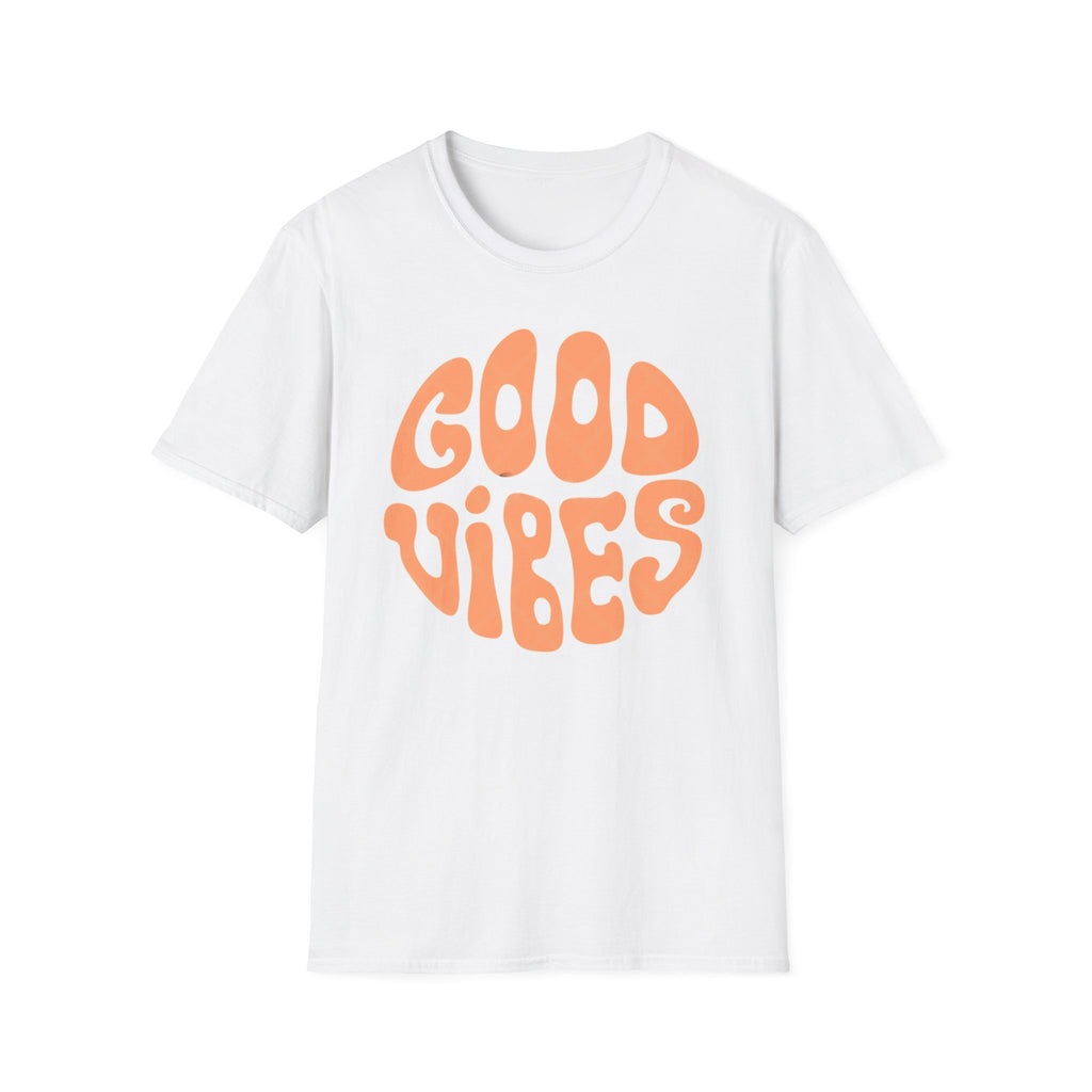 Good Vibes Unisex Softstyle T-Shirt | Positive Energy Shirt, Gift for Friends, Casual Wear, Summer Tee, Birthday Present