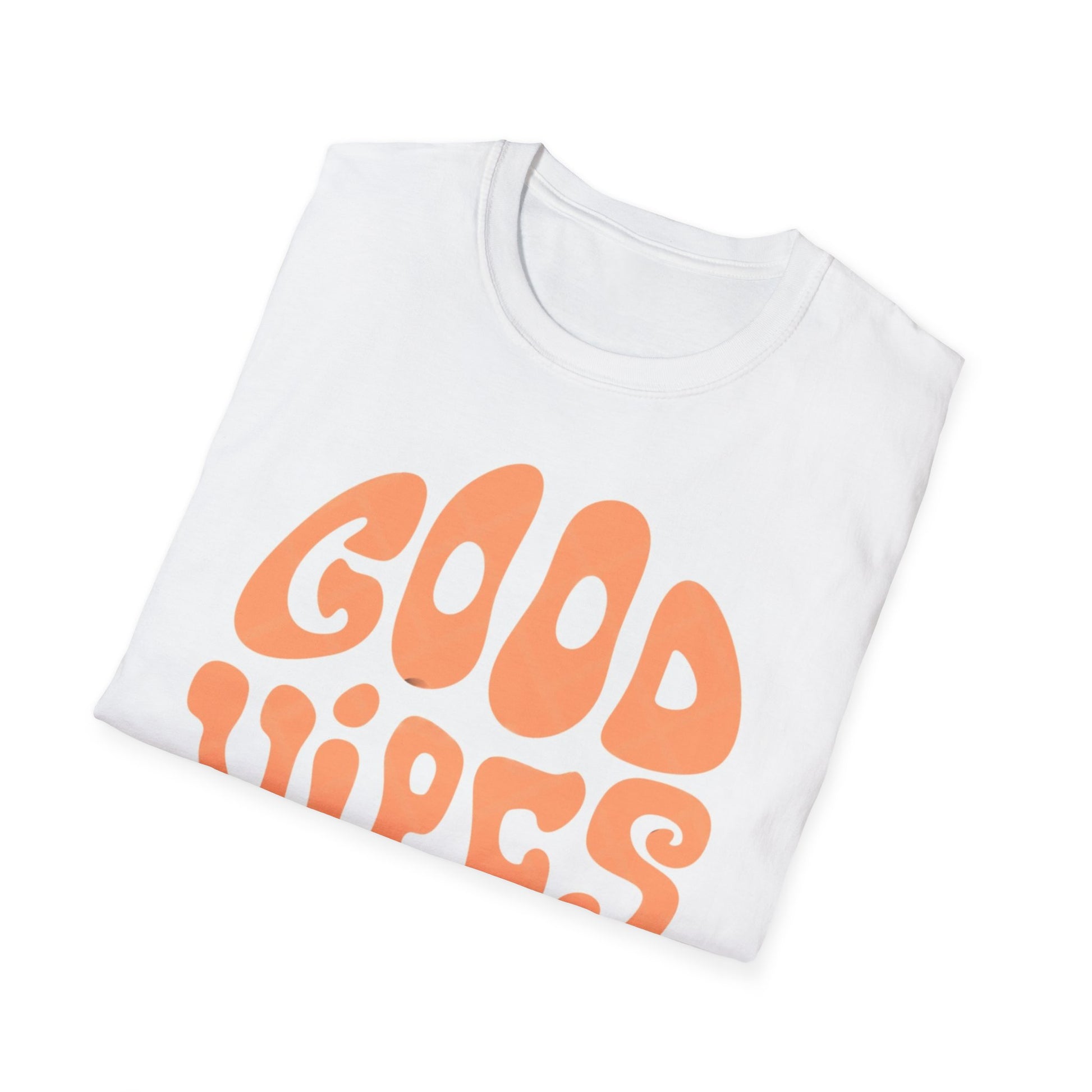 Good Vibes Unisex Softstyle T-Shirt | Positive Energy Shirt, Gift for Friends, Casual Wear, Summer Tee, Birthday Present