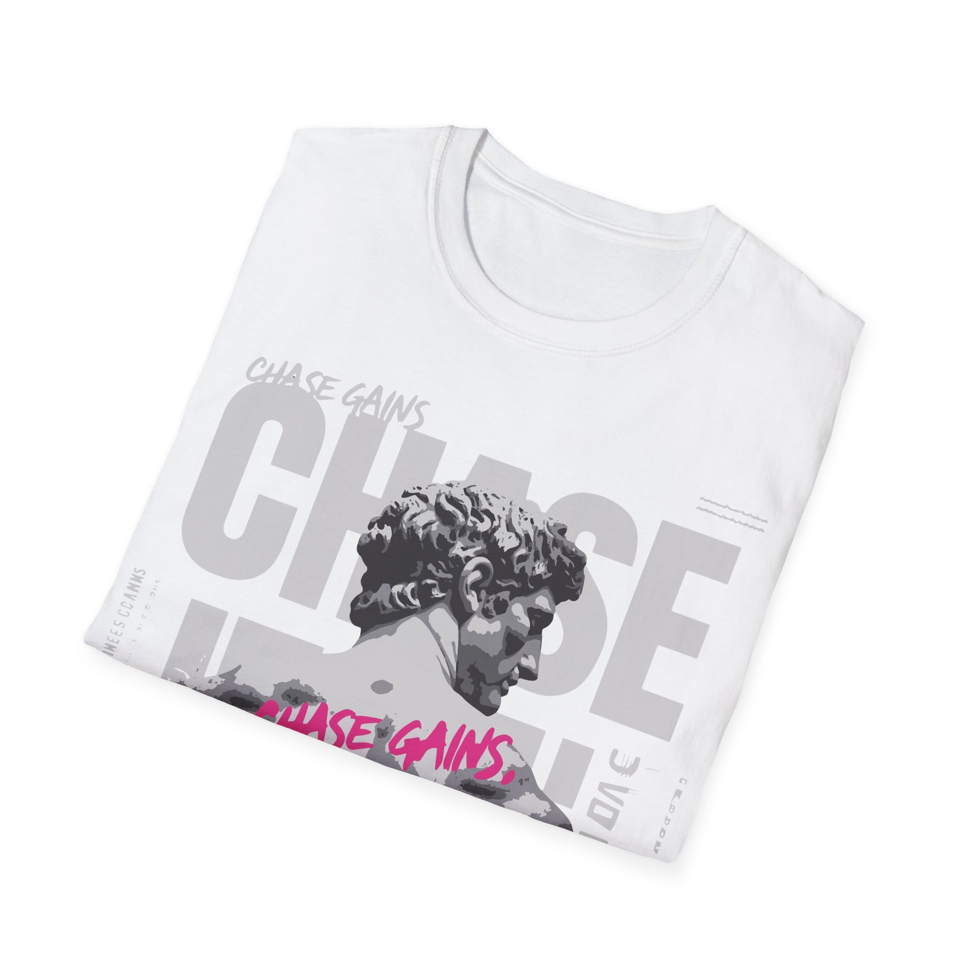 Chase Gains Unisex Softstyle T-Shirt - Motivational Gym Wear, Fitness Apparel, Inspirational Gift, Workout Tee, Active Lifestyle Shirt