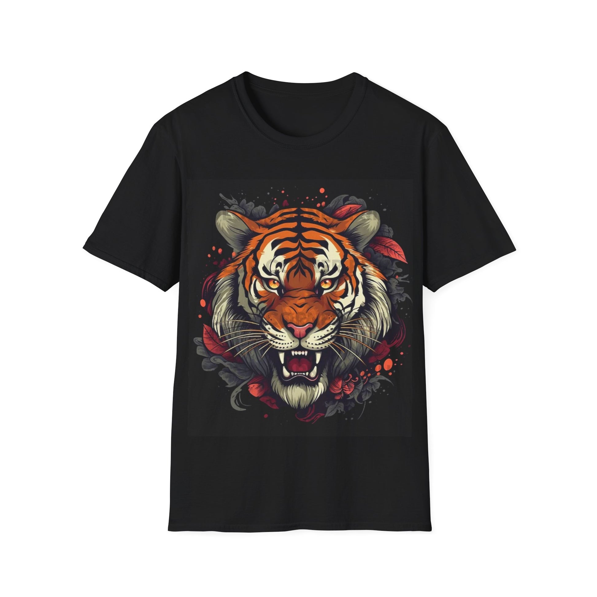 Bold Tiger Graphic Unisex T-Shirt, Animal Lover Gift, Nature Tee, Casual Wear, Unique Statement Shirt