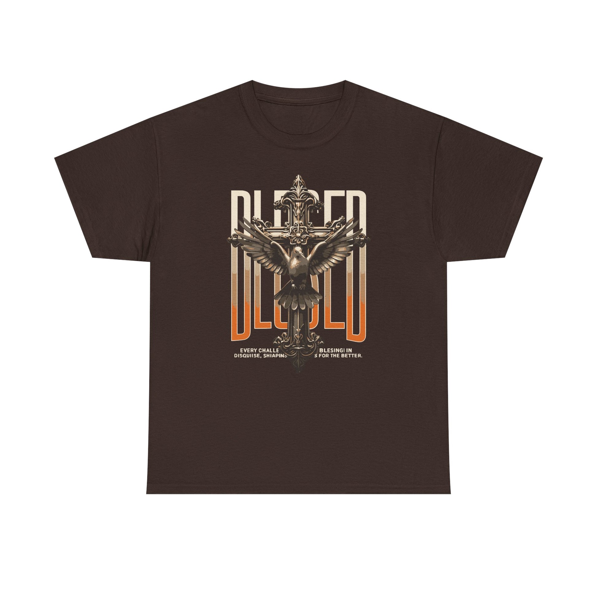 Unisex Blessed Heavy Cotton Tee, Graphic T-Shirt, Casual Wear, Vintage Style, Gift for Her, Music Festival Outfit