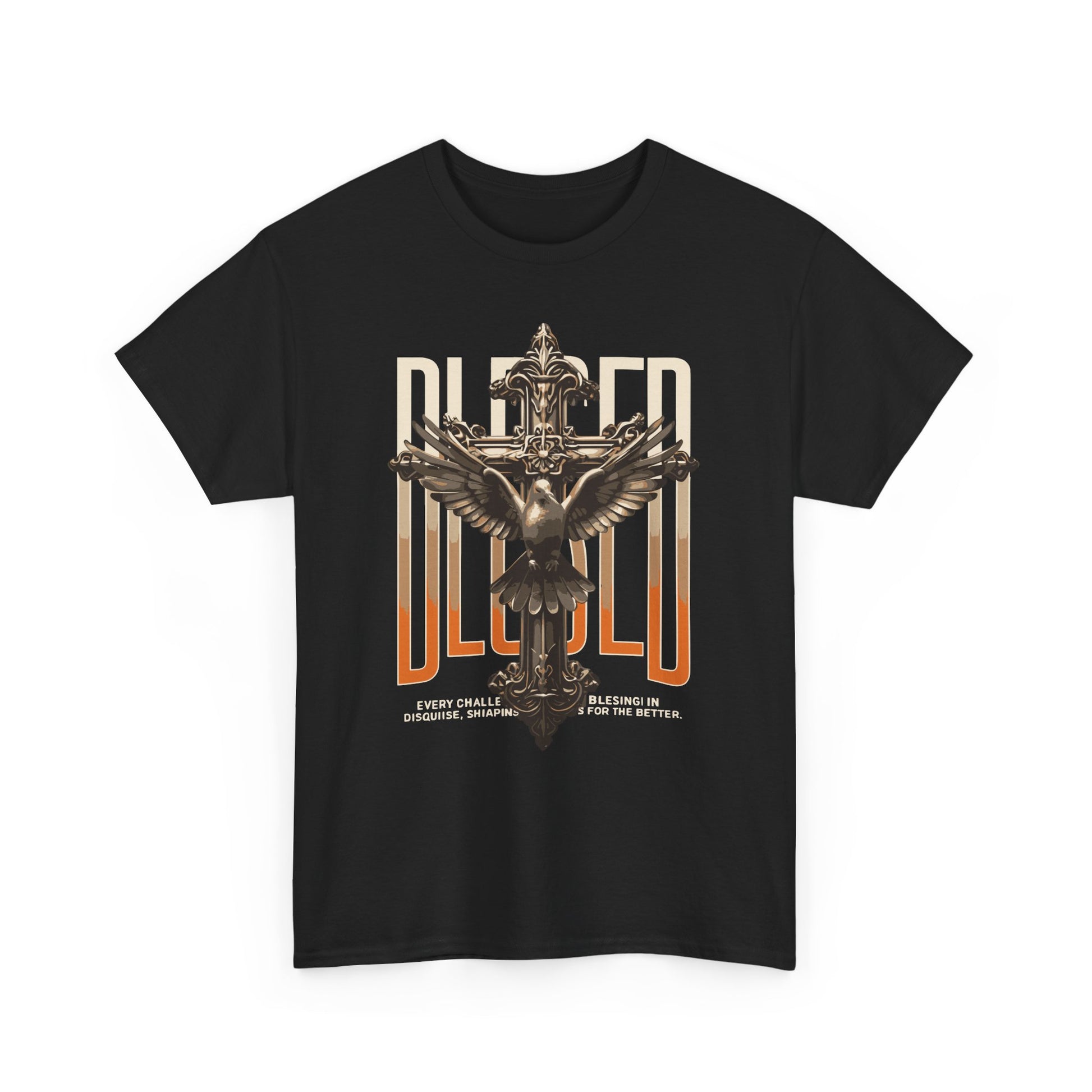 Unisex Blessed Heavy Cotton Tee, Graphic T-Shirt, Casual Wear, Vintage Style, Gift for Her, Music Festival Outfit
