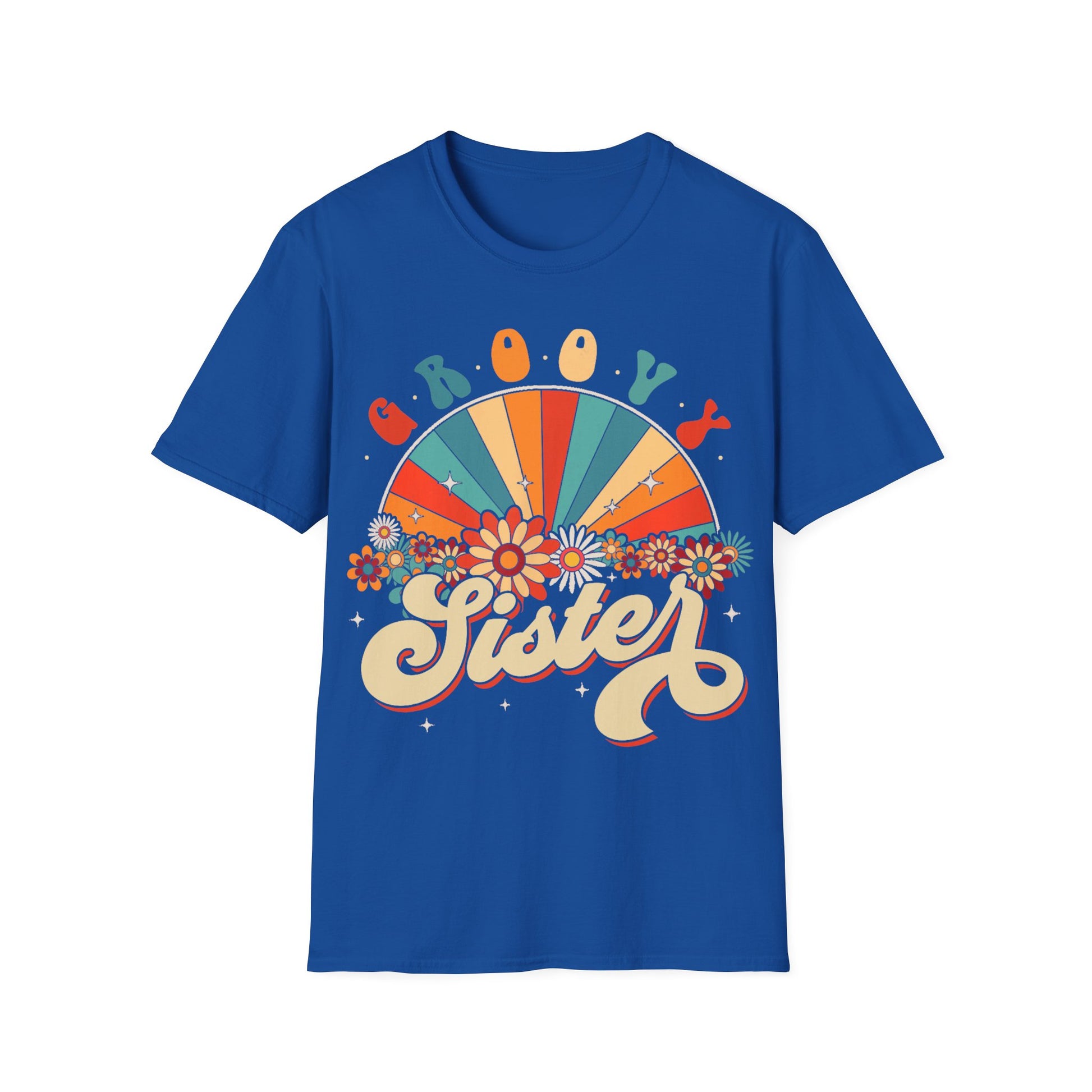 Groovy Sister T-Shirt, Vintage Graphic Tee, Gifts for Sisters, Retro Style Apparel, Casual Wear, Summer Outfits, Birthday Gift