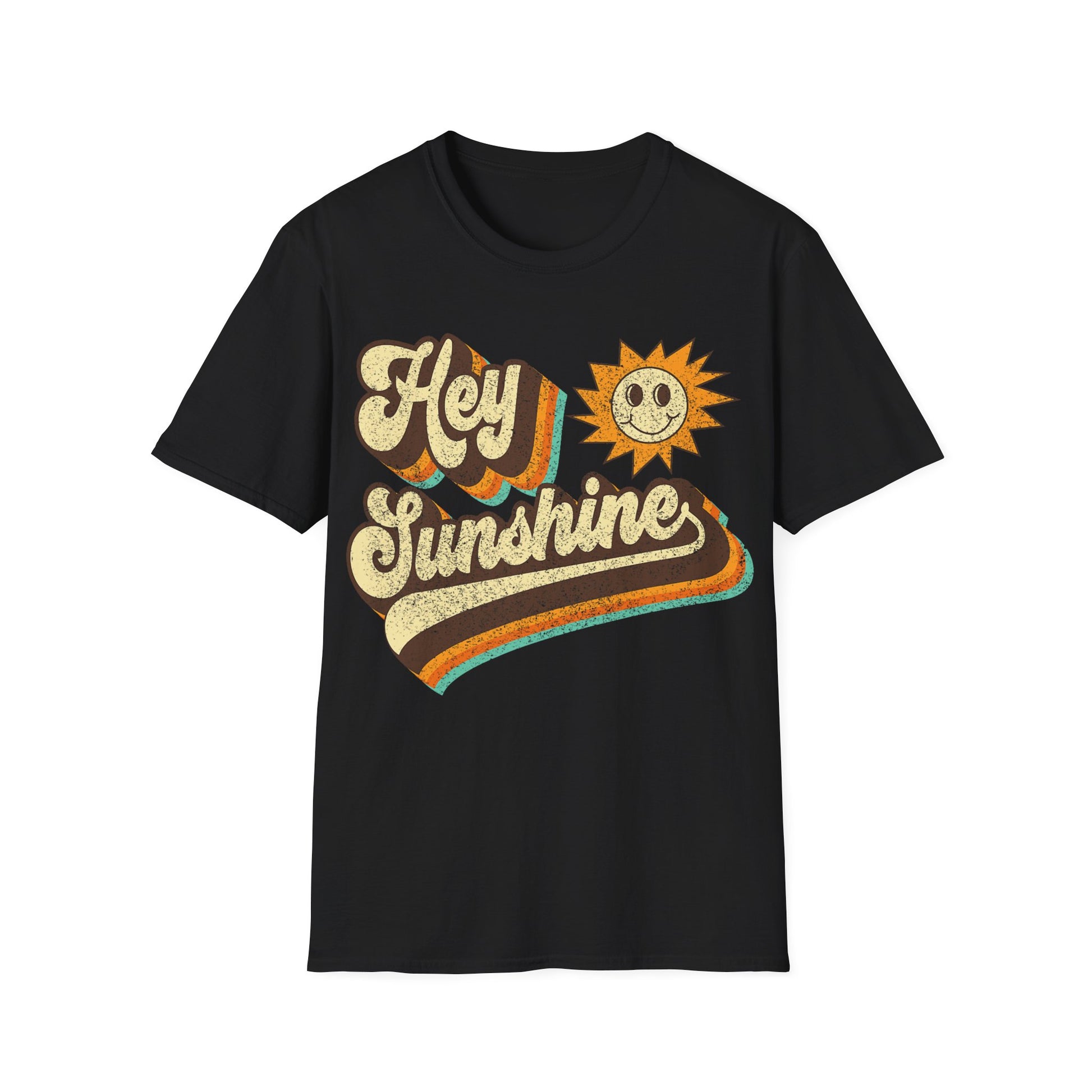 Hey Sunshine Vintage Unisex T-Shirt, Retro Clothing, Summer Tee, Gift for Her, Warm Weather Apparel, Festival Fashion