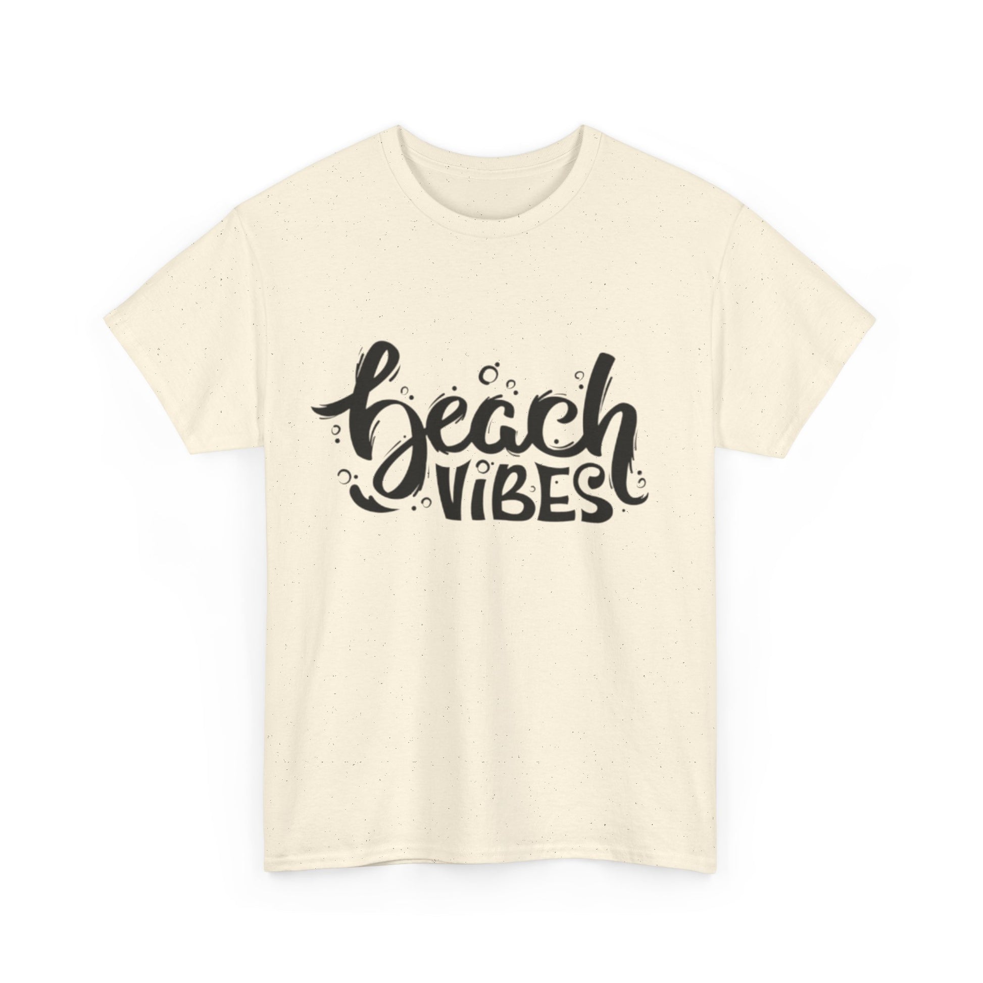 Beach Vibes Unisex Heavy Cotton Tee - Casual Summer Apparel, Beach Outfit, Gift for Ocean Lovers, Relaxed Fits, Vacation Wear