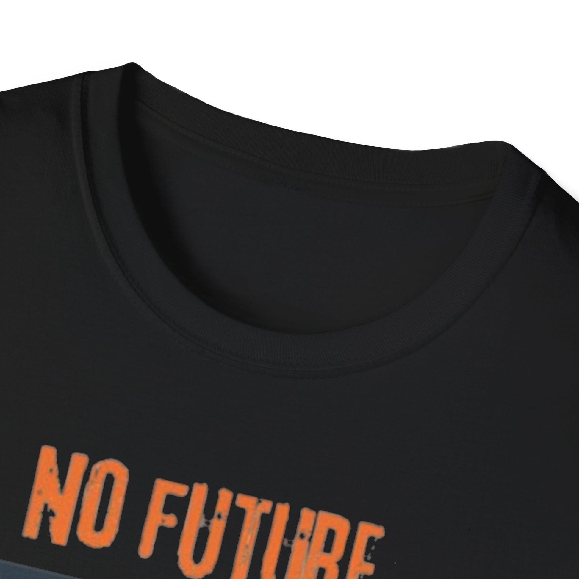 Quirky Graphic T-Shirt - No Future Just WiFi, Unisex Tee, Casual Wear, Tech Lover Gift, Retro Skeleton Design