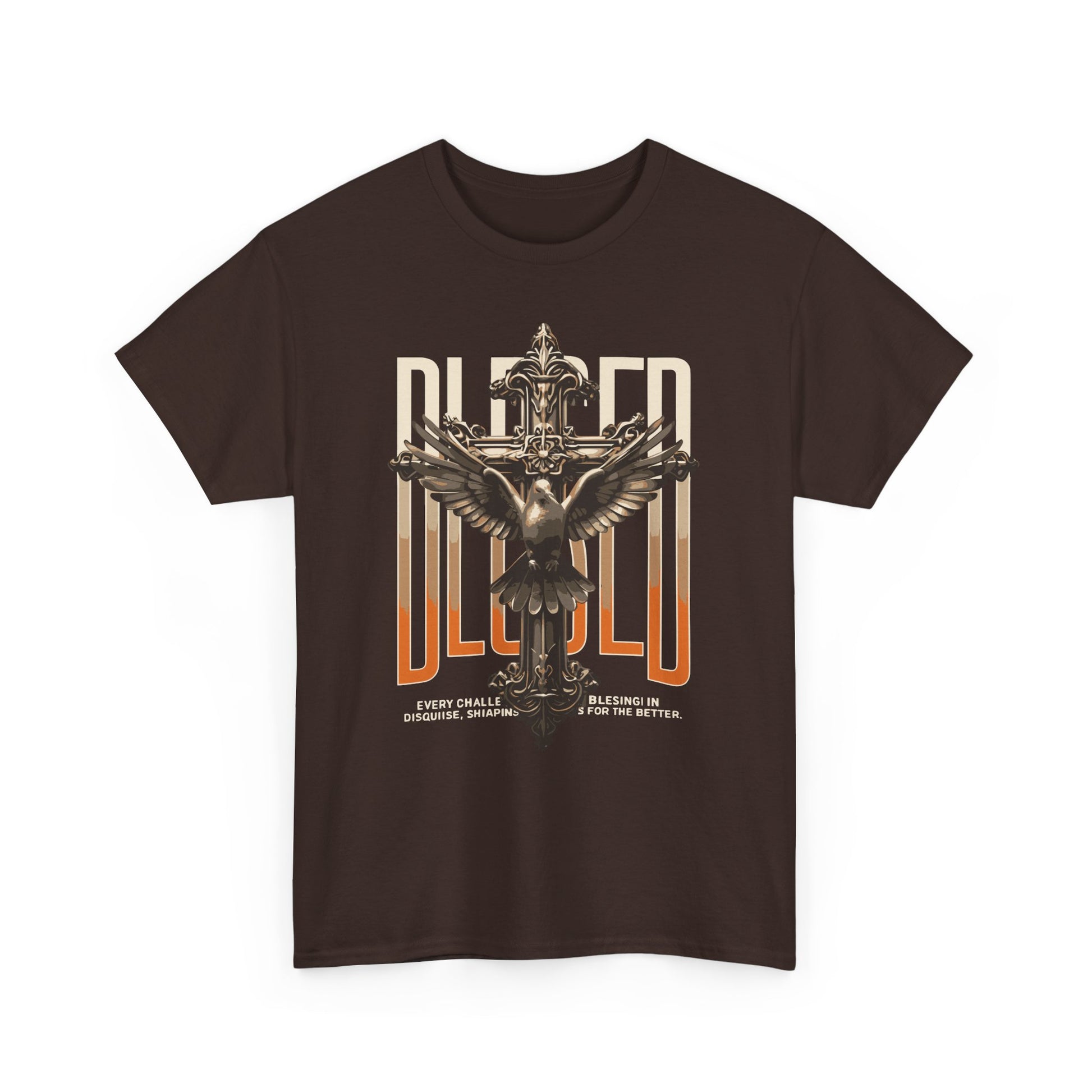 Unisex Blessed Heavy Cotton Tee, Graphic T-Shirt, Casual Wear, Vintage Style, Gift for Her, Music Festival Outfit