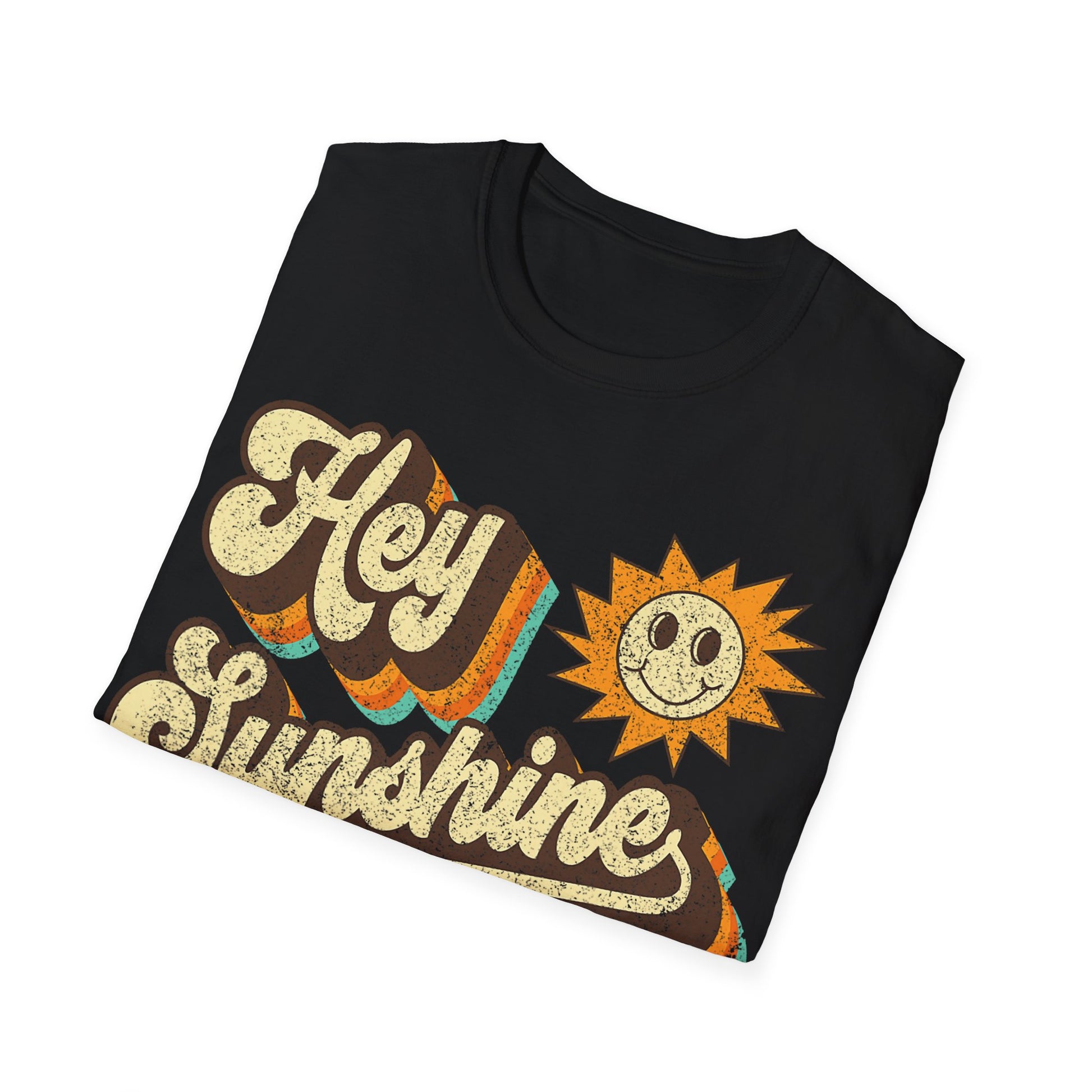 Hey Sunshine Vintage Unisex T-Shirt, Retro Clothing, Summer Tee, Gift for Her, Warm Weather Apparel, Festival Fashion