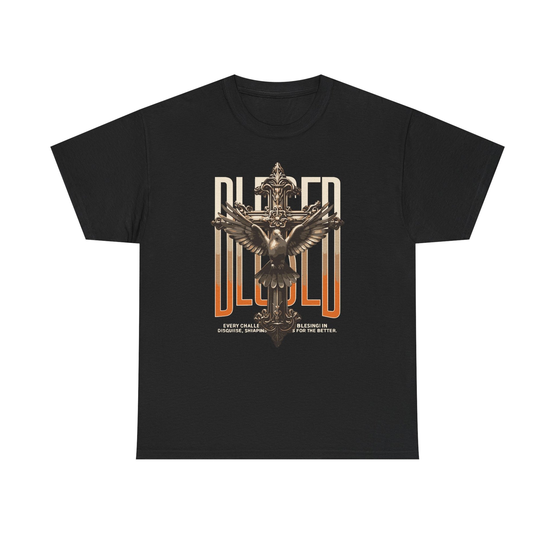 Unisex Blessed Heavy Cotton Tee, Graphic T-Shirt, Casual Wear, Vintage Style, Gift for Her, Music Festival Outfit