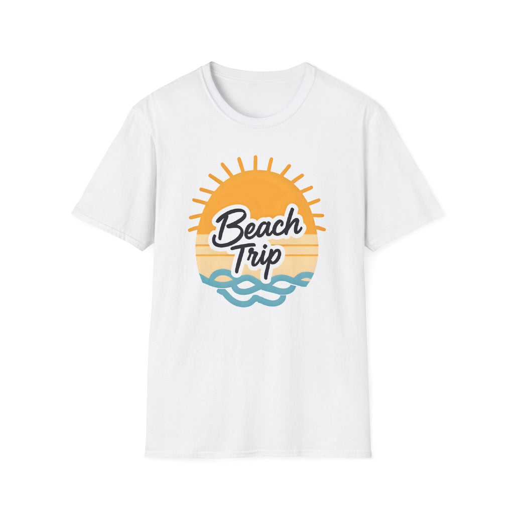 Beach Trip Unisex Softstyle T-Shirt | Summer Vibes, Vacation Tee, Beachwear, Gift for Travelers, Casual Wear