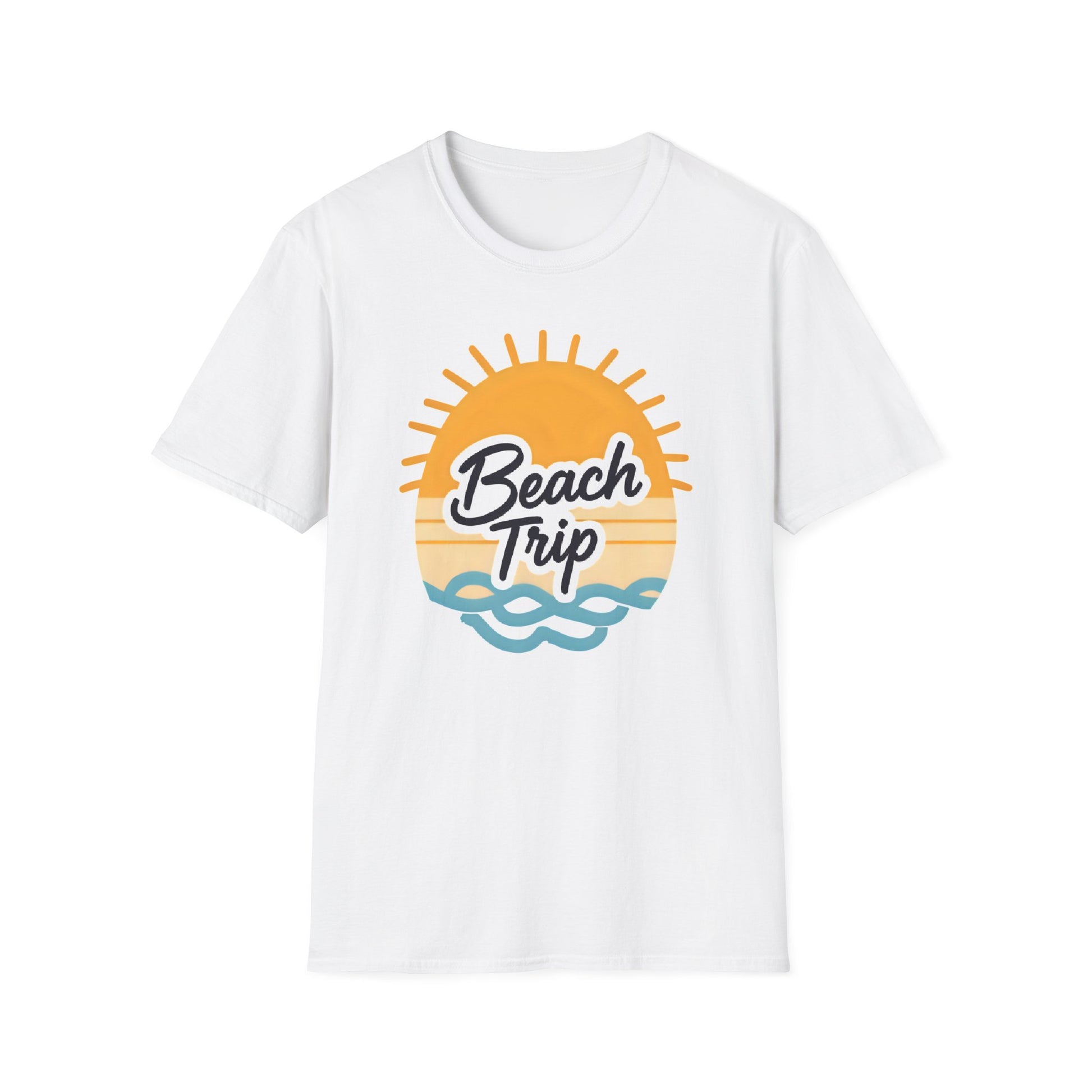 Beach Trip Unisex Softstyle T-Shirt | Summer Vibes, Vacation Tee, Beachwear, Gift for Travelers, Casual Wear