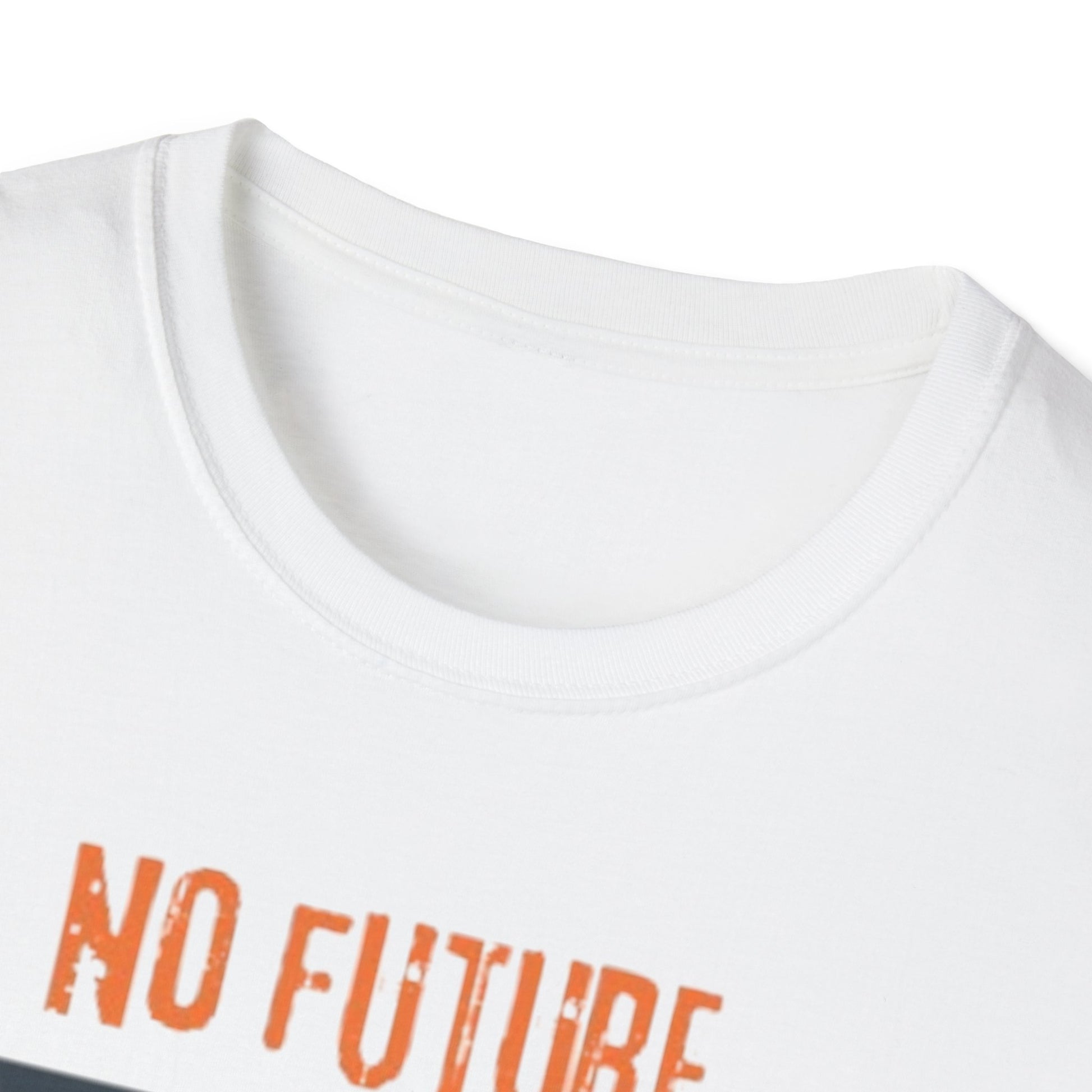 Quirky Graphic T-Shirt - No Future Just WiFi, Unisex Tee, Casual Wear, Tech Lover Gift, Retro Skeleton Design