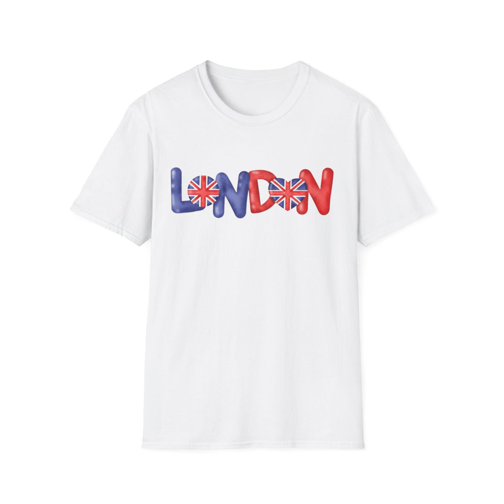 London Graphic Unisex T-shirt, England Souvenir Tee, UK Travel Shirt, British Flag Top, Red Telephone Booth Tee, London Gift