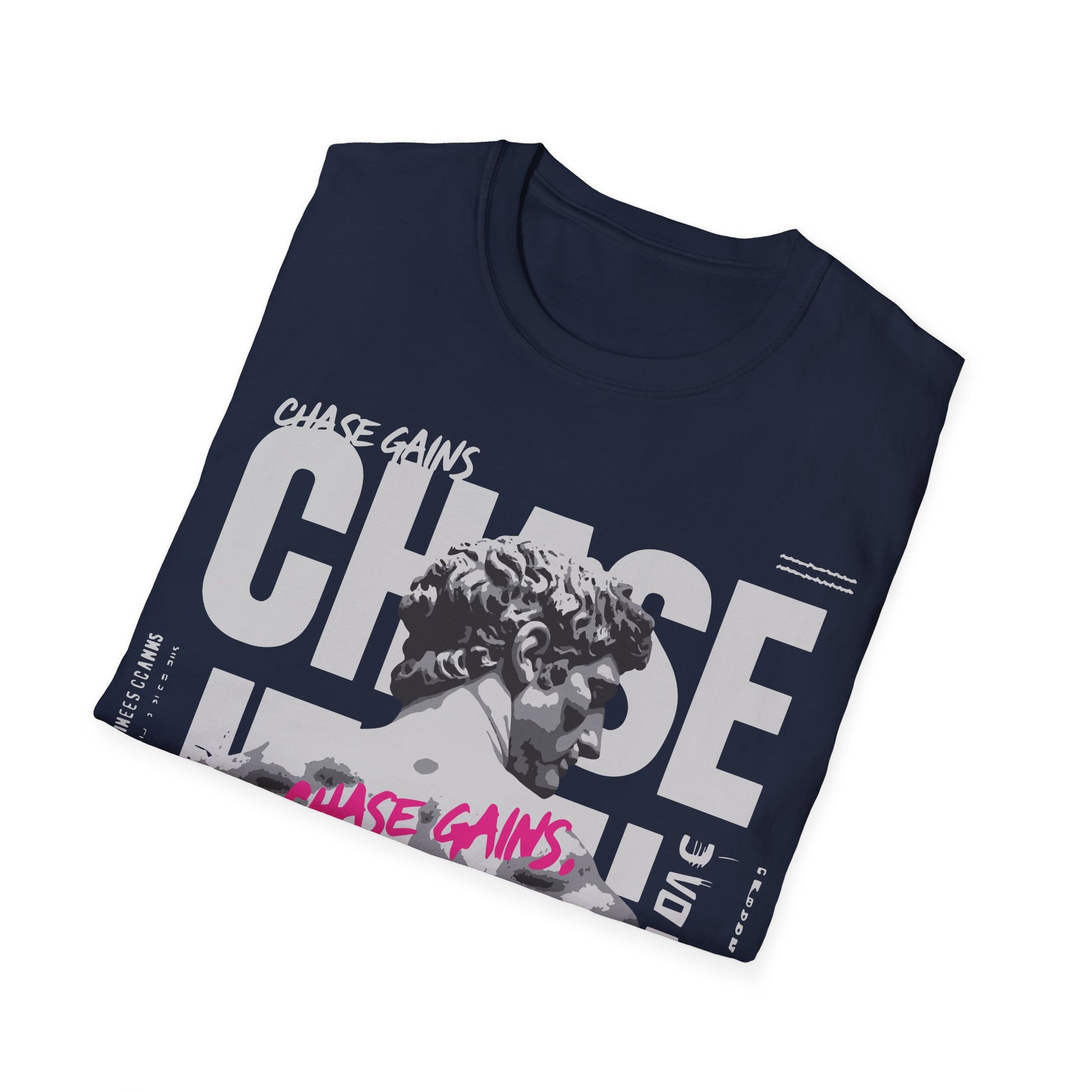 Chase Gains Unisex Softstyle T-Shirt - Motivational Gym Wear, Fitness Apparel, Inspirational Gift, Workout Tee, Active Lifestyle Shirt